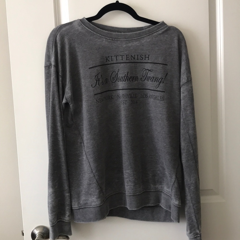Kittenish Grey Sweatshirt